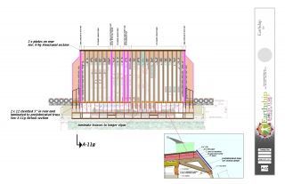 La charpente & la toiture d'un Earthship
