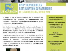 OPRP- Ouvrier-re en restauration du patrimoine - Alsace 68