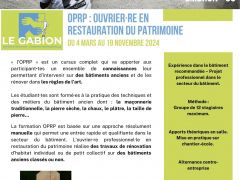 OPRP - ouvrier-re en restauration du patrimoine - Embrun 05