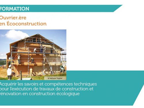 Ouvrier.ère en Écoconstruction