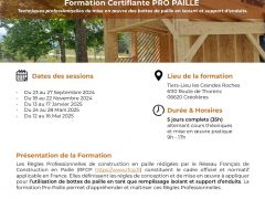 Formation certifiante PRO PAILLE