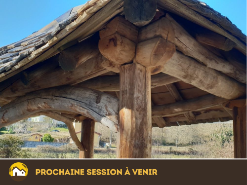 Charpente bois rond (technique Coréenne)