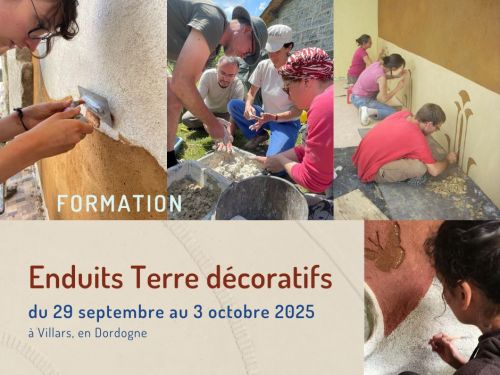 Formation Enduits Terre décoratifs