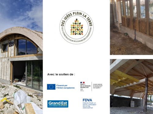 Visite d'une maison en bois et paille