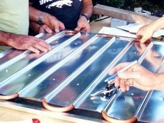 Installation de capteurs solaires thermiques