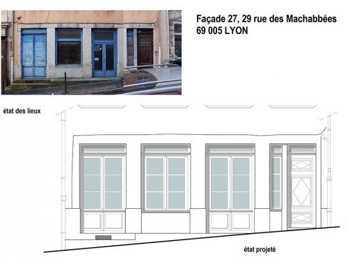 Transformation d'un pas de porte en logement