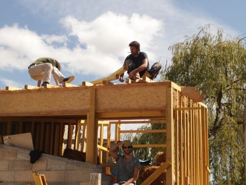 Maison à ossature bois, technique Greb