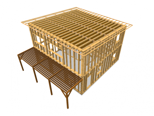 Maison contemporaine en paille