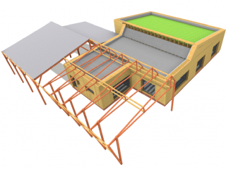 Maison d'architecte en paille
