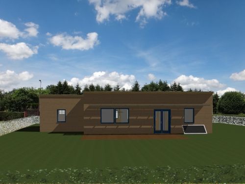 Maison PMR Certifiée Passive 110m2 (ossature bois pré-fabriquée, cellulose, fibre de bois)