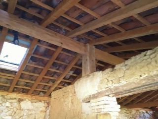 Isolation en rampant fibres de bois