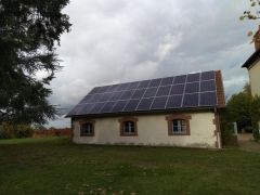 installation photovoltaique 9kw en autoconsommation avec vente du surplus à Isserpent dans l'allier