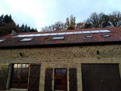 Installation de 12 panneaux solaires aérothermiques R SUN à St Priest Palus dans le 23