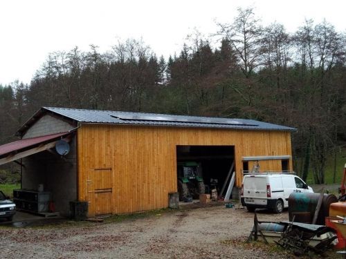installation photovoltaique 3kw en autoconsommation avec revente du surplus à saint julien le petit dans le 87 en haute vienne