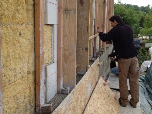 Isolation extérieur chaux/chanvre + finition  chaux terre