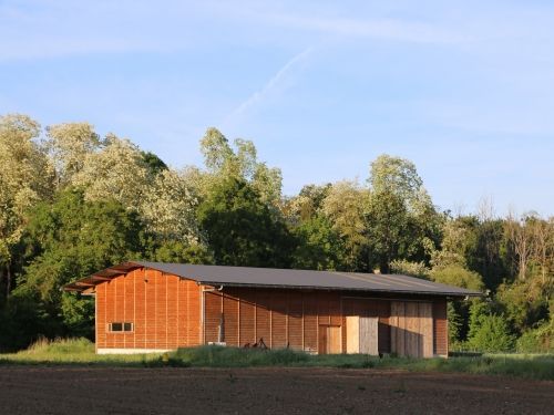 Hangar agricole pour maraîchage biologique