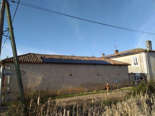 installation photovoltaique 9kw en autoconsommation avec vente du surplus à brux dans la vienne