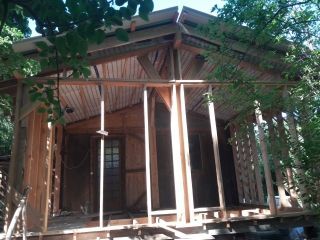 Extension bois d'un chalet