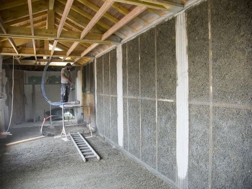 Surélévation. Isolation Chaux/Chanvre