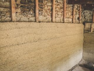 Des murs isolés en chaux chanvre banché
