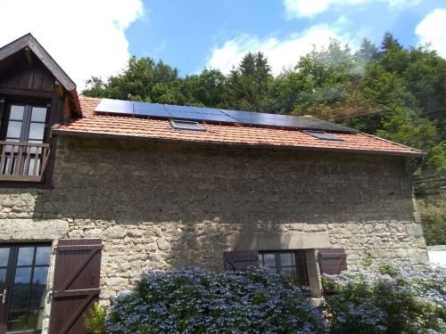 installation photovoltaique 4,8 kw en autoconsommation avec vente du surplus à saint priest palus en creuse