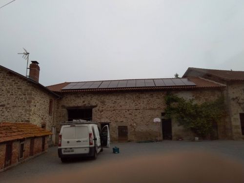 installation photovoltaique 9kw en autoconsommation avec vente du surplus à Eyjeaux en haute vienne