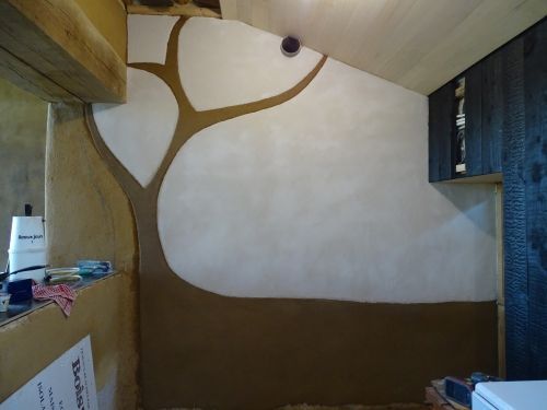 Décoration enduit d'Argile (future cuisine)