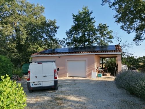 installation photovoltaique 5,4 kw en autoconsommation avec vente du surplus à Milhac-d'Auberoche en dordogne