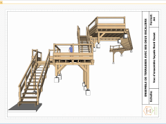 Création d'un ensemble de terrasses sur mesures avec ces deux escaliers.