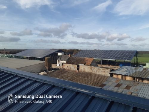 réalisation d'une pose de 592 kw pour notre partenaire amarenco à orbigny dans le 37