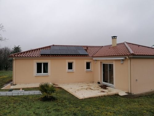 installation photovoltaique 3 kw en autoconsommation avec revente du surplus  à bosmie l'aiguille en haute vienne