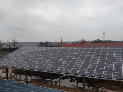 réalisation d'une pose de 277,86 kw pour notre partenaire amarenco à azat-le-Ris en haute vienne dans le 87