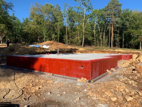 Pose d'une installation électrique - Maison à ossature bois