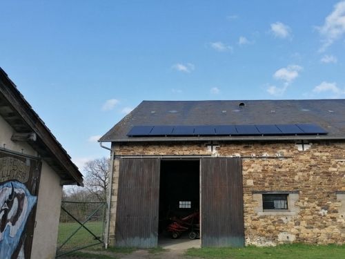 installation photovoltaique 3kw en autoconsommation à saint-martial-sur-isop en haute vienne