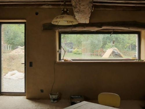 Enduit terre et chanvre