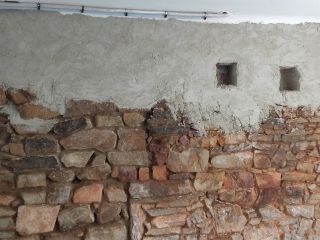 Enduit à la chaux et aux sables de carrière