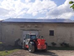 installation photovoltaique 17,820 kw en vente totale à houlette en charente