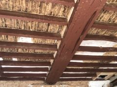 Rénovation d'un plafond en torchis
