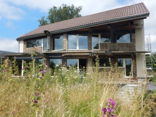 construction d'une maison passive en Big Bales 