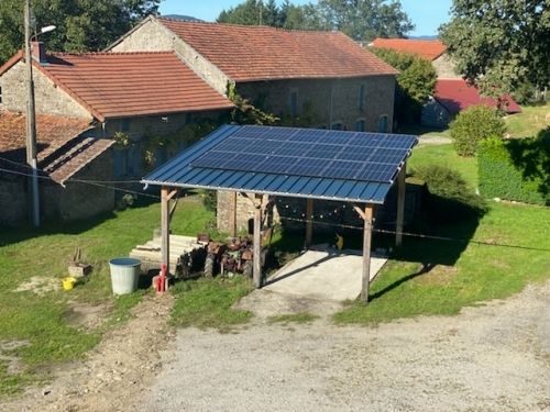 installation 6 kw en autoconsommation avec vente du surplus à peyrat le château en haute vienne.
