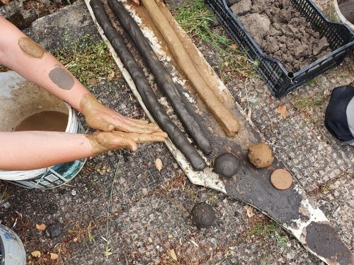 Encadrement d'un workshop terre crue (Bauge)