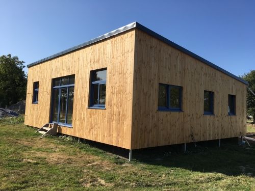 Maison individuelle plein pied en paille.