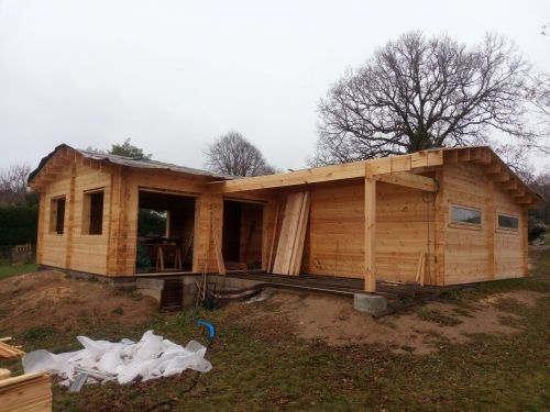 Pose pieuvres électriques en kit - Maison tout bois - Double cloison