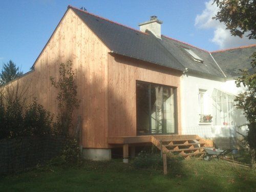 Extension et réhabilitation bois/paille, laine de bois