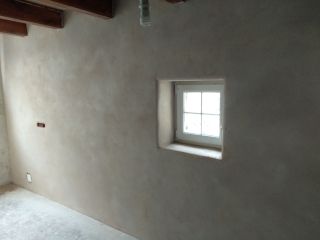 Enduit chaux aérienne et sable de la Meurthe 