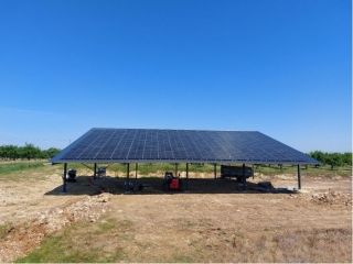 Installation photovoltaïque 100 kW réalisée à sainte colombe de villeneuve dans le lot et garonne pour notre partenaire Arkolia