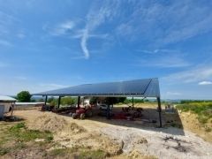 Installation photovoltaïque 100 kW réalisée à galapian dans le lot et garonne pour notre partenaire Arkolia