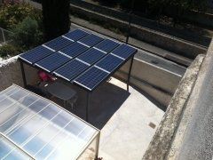 Ombrière photovoltaïque 3kwc en autoconsommation