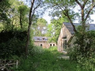 Maison en pierre dans la forêt