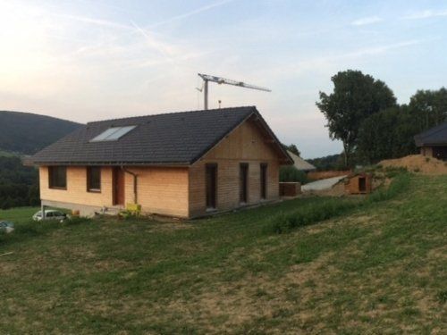 Maison individuelle ossature bois isolée en paille